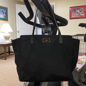 Kate Spade Black Nylon Tote
